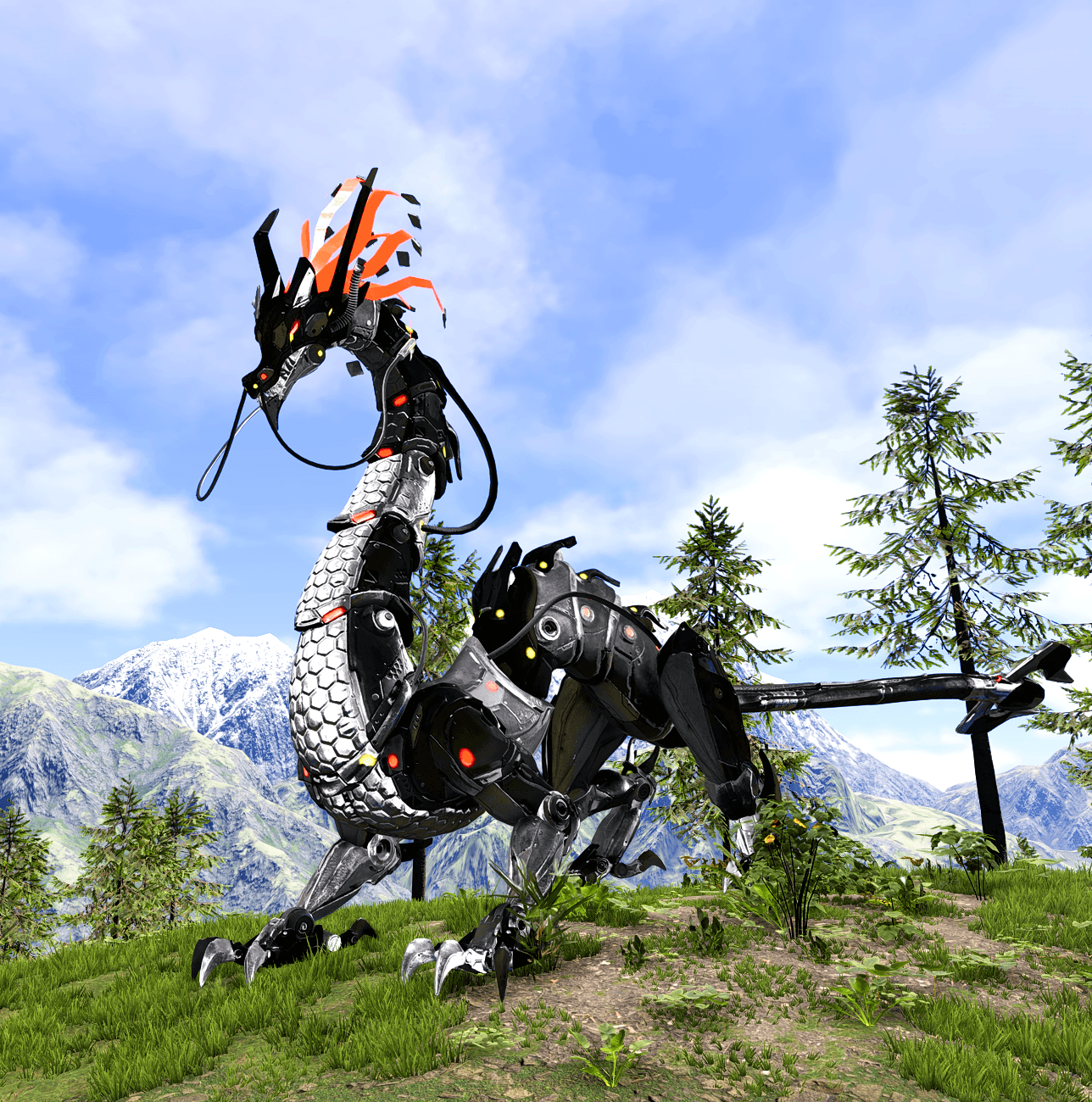 龙岛异兽机械神龙幽紫形态本地图片